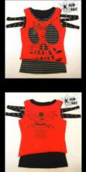  T-SHIRT Punk Rave T-099/BK-RD -  