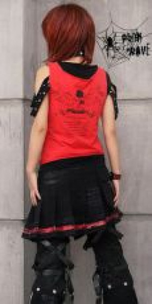  T-SHIRT Punk Rave T-099/BK-RD -  