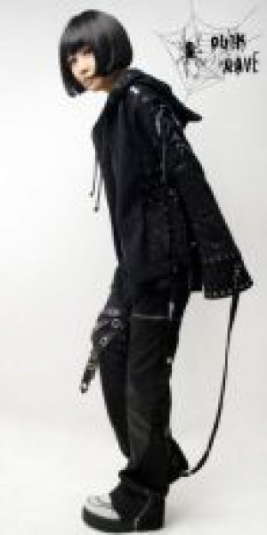  JACKET Punk Rave Y-268/BK-GY -  