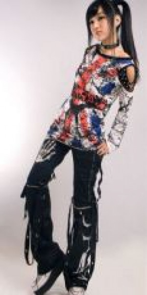  Trousers Punk Rave K-078/BK -  