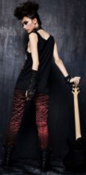 TROUSERS Punk Rave K-118/RD -  