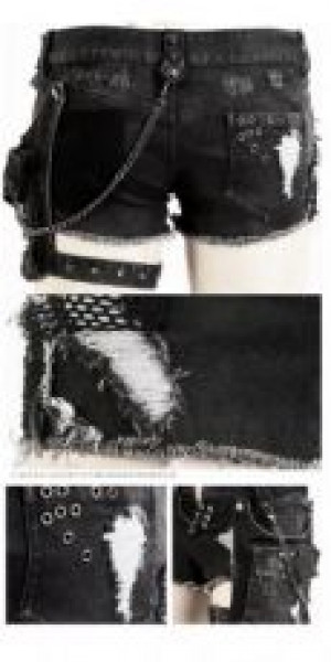  TROUSERS Punk Rave K-127/BK -  