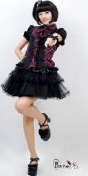 c  BLOUSE Punk Rave LY-009/BK-PI -  