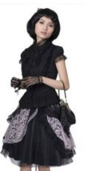  c  BLOUSE Punk Rave LY-010/BK -  