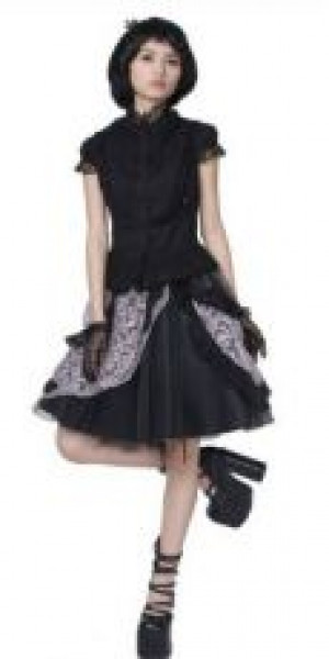  c  BLOUSE Punk Rave LY-010/BK -  