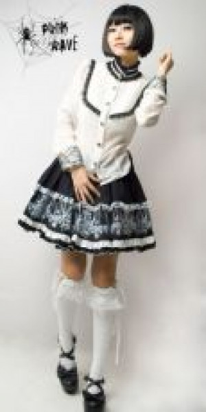  BLOUSE Punk Rave Y-267/WH -  