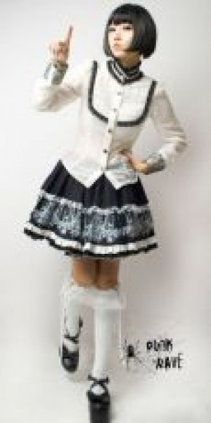  BLOUSE Punk Rave Y-267/WH -  