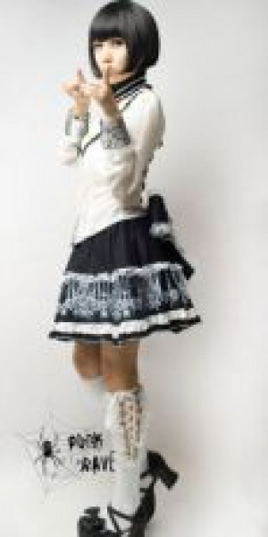  BLOUSE Punk Rave Y-267/WH -  