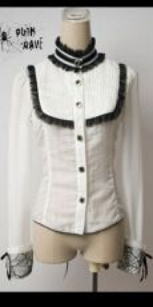  BLOUSE Punk Rave Y-267/WH -  