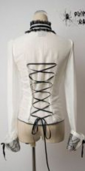  BLOUSE Punk Rave Y-267/WH -  