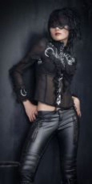  c  BLOUSE Punk Rave Y-356/BK-WH -  