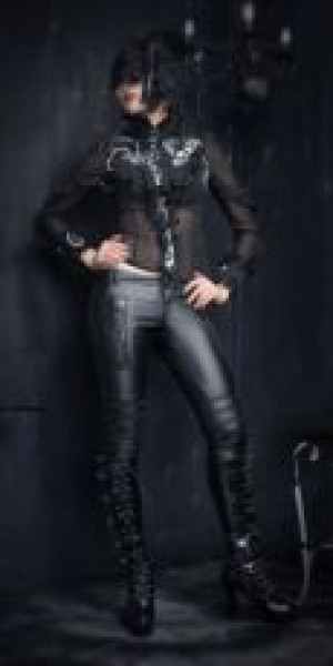  c  BLOUSE Punk Rave Y-356/BK-WH -  