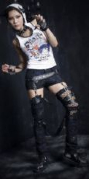  TROUSERS Punk Rave K-126/BK -  