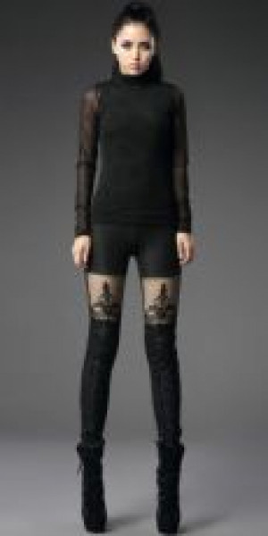  TROUSERS Punk Rave K-244/BK -  