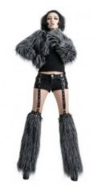 TROUSERS Punk Rave K-147/BK-GY -  