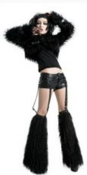  TROUSERS Punk Rave K-147/BK -  