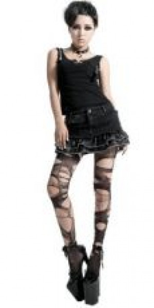  Skirt Punk Rave Q-195/BK -  