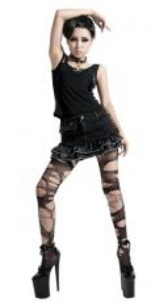  Skirt Punk Rave Q-195/BK -  