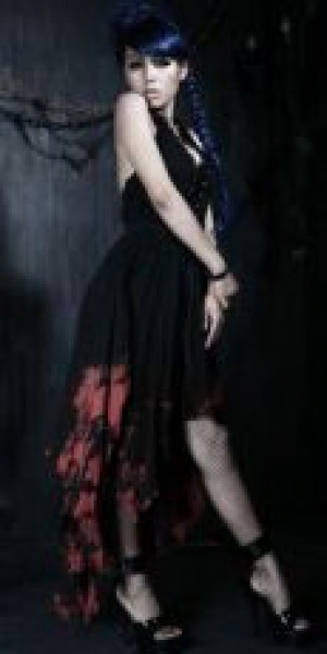  DRESS Punk Rave Q-172/BK-RD -  