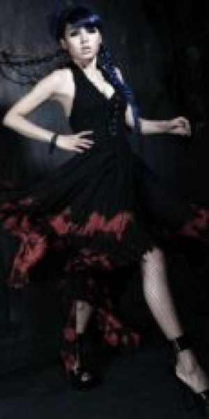  DRESS Punk Rave Q-172/BK-RD -  