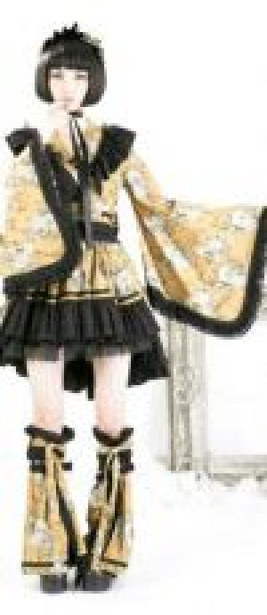  KIMONO Punk Rave Q-114/BK-YE /  /  /  / -  