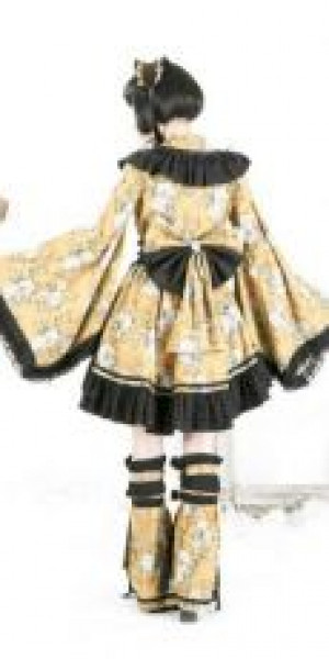  KIMONO Punk Rave Q-114/BK-YE /  /  /  / -  