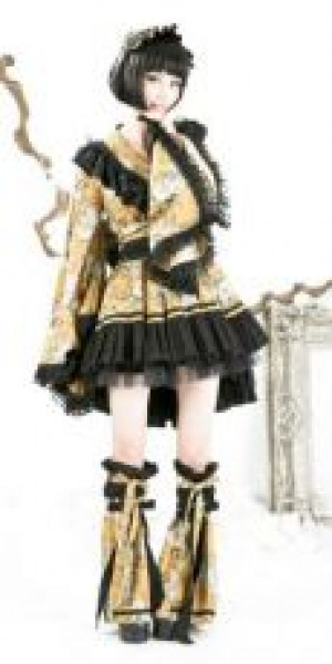  KIMONO Punk Rave Q-114/BK-YE /  /  /  / -  