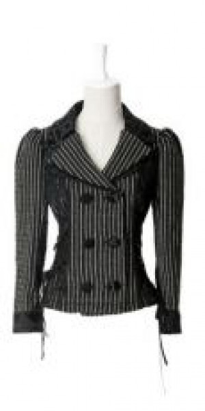    JACKET Punk Rave LY-035/BK-WH -  