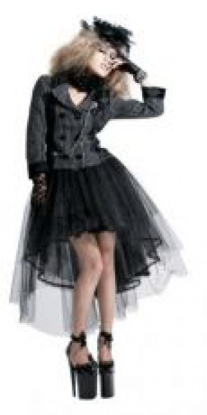    JACKET Punk Rave LY-035/BK-WH -  