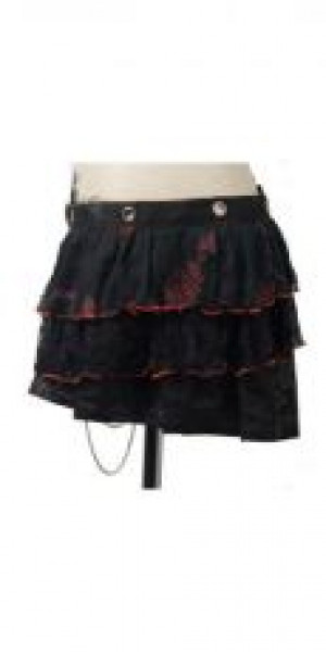  SKIRT Punk Rave S-010/BK-RD -  