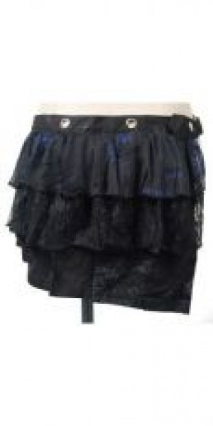  SKIRT Punk Rave S-010/BK-BL -  