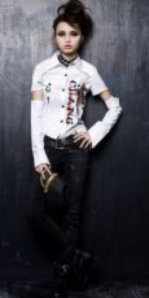  BLOUSE Punk Rave Y-292/WH -  