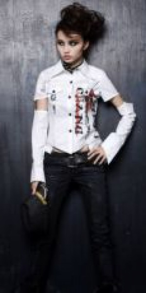 BLOUSE Punk Rave Y-292/WH -  
