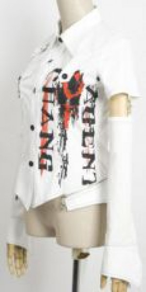  BLOUSE Punk Rave Y-292/WH -  