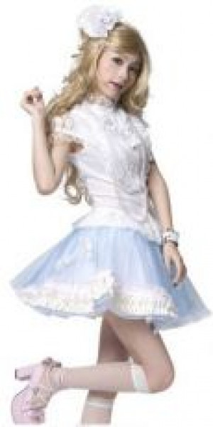  c  BLOUSE Punk Rave LY-010/WH -  