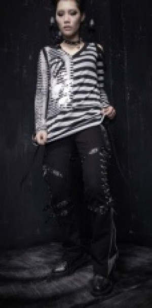  TROUSERS Punk Rave K-125/BK -  