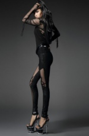  TROUSERS Punk Rave K-161/BK -  