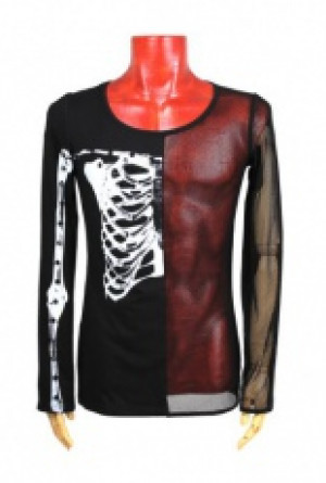  T-SHIRT Punk Rave T-307/BK -  