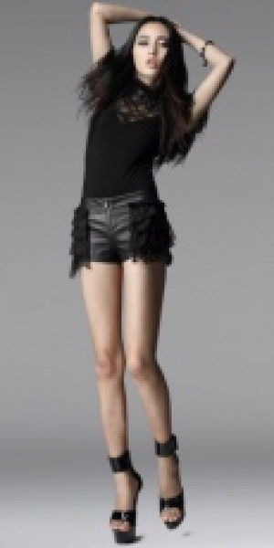  TROUSERS Punk Rave K-155/BK -  