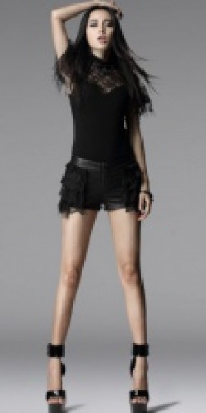  TROUSERS Punk Rave K-155/BK -  