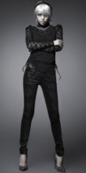  TROUSERS Punk Rave K-166/BK -  