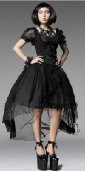  BLOUSE Punk Rave LY-040/BK -  