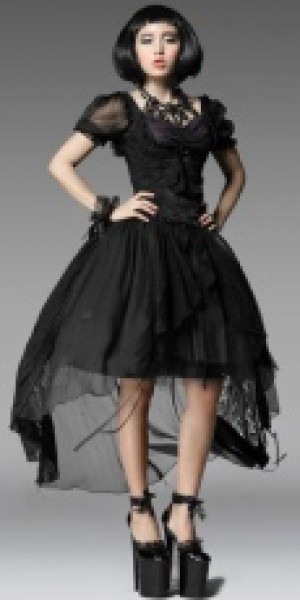  BLOUSE Punk Rave LY-040/BK -  