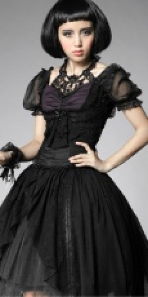  BLOUSE Punk Rave LY-040/BK -  