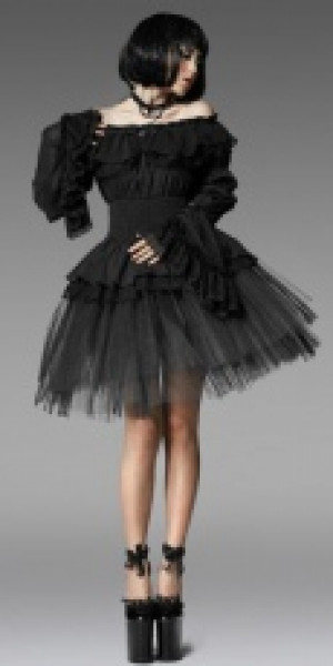  BLOUSE Punk Rave LY-041/BK -  