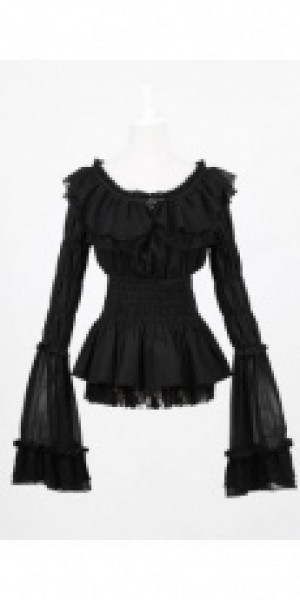  BLOUSE Punk Rave LY-041/BK -  