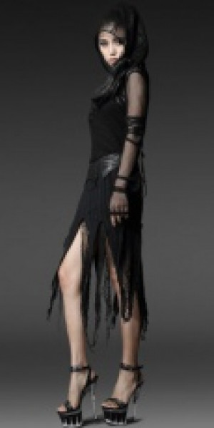  =SKIRT= Punk Rave Q-196/BK -  