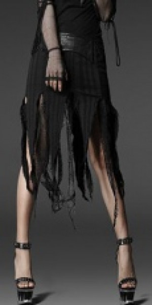  =SKIRT= Punk Rave Q-196/BK -  
