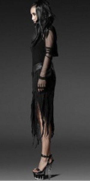  =SKIRT= Punk Rave Q-196/BK -  