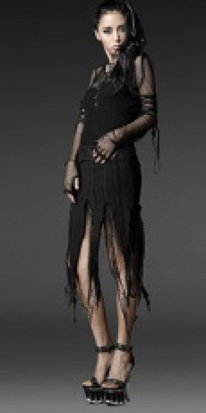  =SKIRT= Punk Rave Q-196/BK -  